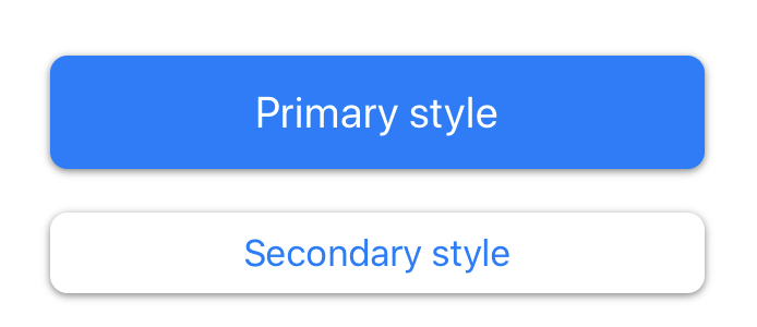 Primary and secondary button example